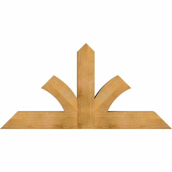 Ekena Millwork Richland Rough Sawn Timber Gable Bracket, Western Red Cedar, 60"W x 30"H x 6"D x 6"F, 12/12 Pitch GBW060X30X0606RIC00RWR - main
